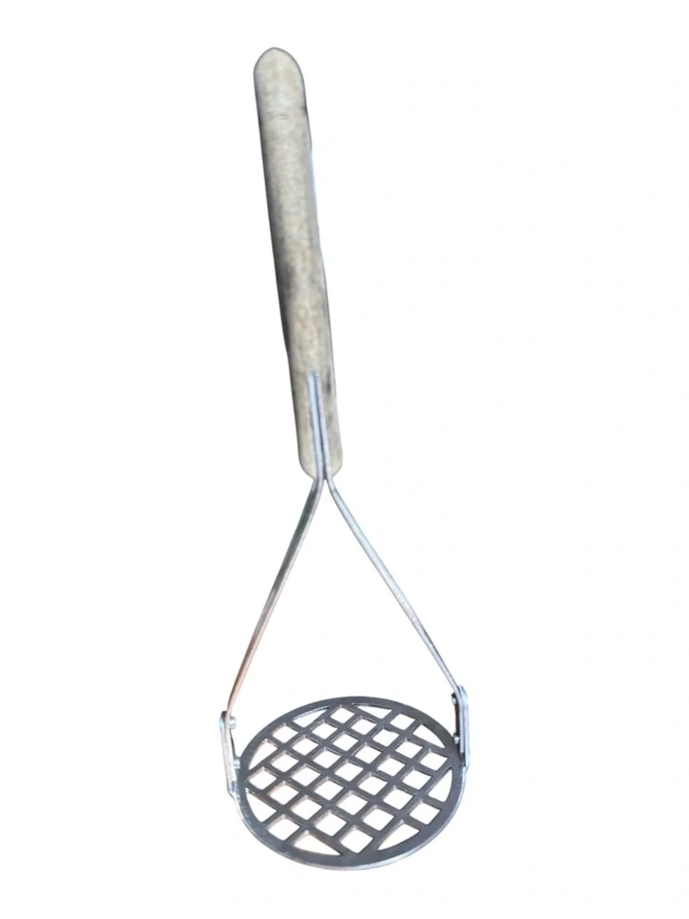 Vintage Imperial Veri-Sharp Potato Masher USA Stainless Steel Wood‎ Handle